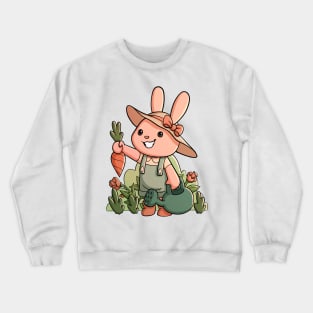 Cute Garden Bunny Crewneck Sweatshirt